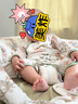 歐孕（OUYUN）嬰兒蝴蝶衣春夏斜襟衣服初生寶寶連體衣薄款哈衣小月齡睡衣 小兔與鹿 66cm 曬單實(shí)拍圖