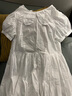 一城風(fēng)絮浮云織夢(mèng)丨春夏新款丨米色純棉甜美歐式刺繡復(fù)古百搭泡泡袖連衣裙 本白色繡花泡泡袖連衣裙 不含內(nèi)搭 L 曬單實(shí)拍圖