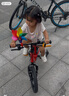 迪卡儂兒童自行車單車腳踏車男孩女孩初學(xué)者童車 14寸紅色（車+輔助輪） 曬單實(shí)拍圖