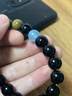 綠檀木黑曜石手串海藍寶五行喜用水木水晶手鏈男女飾品禮物 綠檀木黑曜石手串12mm 曬單實(shí)拍圖