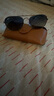 雷朋（RayBan）太陽(yáng)鏡時(shí)尚眼鏡復古男女款雙梁墨鏡0RB3735可定制禮物 004/78炮銅色框藍色漸變偏光鏡片 尺寸60 曬單實(shí)拍圖