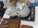 益茶福全自動(dòng)上水電熱水壺底部上水嵌入式茶臺(tái)功夫茶燒水壺飲水燒水一體機(jī)抽水玻璃煮茶壺保溫泡茶壺 SQ-008玻璃套裝 1L 曬單實(shí)拍圖