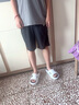 利達(dá)妮（TZLDN）踩屎感拖鞋男士外穿運(yùn)動(dòng)潮流室內(nèi)家居防滑防臭厚底戶外涼拖鞋夏季 白極黑 40-41 【適合39-40碼】 曬單實(shí)拍圖