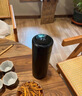 BOSENAIL德國精工純鈦保溫杯男士大容量水杯茶水分離泡茶杯子辦公禮物車載 午夜黑(精致小禮盒裝)300ml 曬單實(shí)拍圖