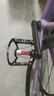 西騎者（WestBiking）三培林自行車腳踏板鋁合金山地車通用軸承腳蹬公路單車配件 黑色 曬單實(shí)拍圖