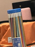 得力（deli）經(jīng)典彩色抽條三角桿2B鉛筆帶橡皮頭學生考試素描繪圖鉛筆50支/桶33596學生開學禮物 曬單實拍圖