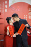 泰勒馬丁紅色敬酒服新娘新中式旗袍2025新款訂婚結(jié)婚回門禮服出閣服 QP13（僅女裝） M 曬單實拍圖