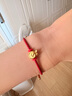 周大福蛇年生肖錢(qián)幣兔子蛇抱兔黃金轉(zhuǎn)運(yùn)珠吊墜 EOR1227 曬單實(shí)拍圖