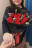 央創(chuàng)時尚中國黃金手鏈女士七夕情人節(jié)生日禮物女生輕奢高端女友老婆銀925 曬單實拍圖