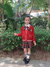 G.DUCKKIDS女童套裝jk開衫格子裙三件套2025秋季8學(xué)院風(fēng)9套裙兒童毛衣短裙10 三件套 130 cm 曬單實(shí)拍圖
