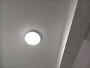 惠普精工三防吸頂燈led超薄簡約圓形陽臺臥室廚衛(wèi)過道燈具23CM白光 曬單實(shí)拍圖