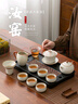 蘇氏陶瓷（SUSHI CERAMICS）汝窯茶具茶壺蓋碗主人杯帶茶盤功夫茶具平價禮品團購款J1220 曬單實拍圖