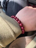 朱砂手串本命年轉(zhuǎn)運珠原礦高含量帝王紅紫金砂轉(zhuǎn)運男女通用手鏈 10MM紫金砂-均碼素圈 曬單實拍圖