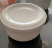 后海 純白色骨瓷碗蒸碗蒸蛋羹碗 陶瓷蒸飯碗帶蓋碗 瓷蓋碗 微波爐適用 白瓷蓋碗B款中號(hào) 曬單實(shí)拍圖
