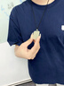 中國黃金（CHINA GOLD）和田玉吊墜男女款平安無事牌白玉墜項鏈掛墜情人節(jié)生日禮物送愛人 【今/次日達】無事牌項鏈 曬單實拍圖