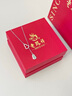 老鳳祥福祿生財(cái)銀項(xiàng)鏈女士新款翡翠吊墜七夕情人節(jié)禮物送女友老婆 雙葫蘆翡翠套鏈 曬單實(shí)拍圖