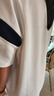 方糖姑娘初中學(xué)生短袖T恤少女大童學(xué)院風(fēng)運動POLO領(lǐng)高中女生夏裝寬松上衣 23213LX白色T恤 L 曬單實拍圖