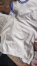 【男童籃球服】男童籃球服套裝純棉男孩無(wú)袖背心夏裝童裝短褲帥氣 純色白+純色白 150 曬單實(shí)拍圖