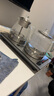 豐谷全自動上水電熱水壺 茶臺燒水壺 家用辦公嵌入式茶桌茶幾一體機茶具電茶爐套裝 1L （37*20cm）底部雙加水拉絲銀-三件套 曬單實拍圖