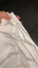 安之伴【巨柔軟】睡裙女夏季短袖純棉睡衣中長(zhǎng)款可外穿休閑家居服 月白色 M 曬單實(shí)拍圖