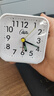 康巴絲（Compas）鬧鐘智能大屏幕大數字桌面時(shí)鐘三組鬧鈴輕拍點(diǎn)亮小鬧鐘兒童學(xué)生鐘 2334 白色 曬單實(shí)拍圖