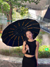 bidebao超大號雨傘256骨自動雨傘車載抗風(fēng)暴加大加固晴雨兩用傘一鍵全收 梧桐米-超固黑膠自動傘【256骨】 一鍵開收-晴雨兩用 曬單實拍圖