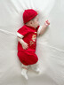 DUTRIEUX周歲禮服男寶寶套裝夏季嬰幼兒百天衣服中國風(fēng)薄款兩件套短袖一歲 短袖款【不含帽襪】 73 CM 曬單實拍圖