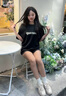 ZHR休閑鞋女厚底時(shí)尚百搭春秋女鞋潮流簡(jiǎn)約德訓(xùn)鞋女 QS26 米色 37  曬單實(shí)拍圖