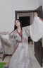 銀狐魏晉風交領(lǐng)漢服女齊腰襦裙廣袖流仙裙中國風學生古裝套裝春夏 銀狐4件套 XL 【質(zhì)量保證】 曬單實拍圖