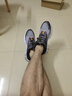 特步（XTEP）男鞋春季減震旋男士跑步鞋新款透氣網(wǎng)面休閑老爹鞋旅游運動(dòng)鞋子男 瓦罐灰/青木灰/黑 網(wǎng)面透氣 43 曬單實(shí)拍圖
