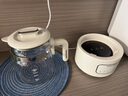 摩飛電器（Morphyrichards）電熱水壺全玻璃恒溫壺家用熱水壺燒水壺養(yǎng)生煮茶壺多段控溫電水壺極速風冷沖奶泡奶機MR5602 1.2L 椰奶白 曬單實拍圖