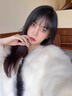 蕓蕁外套女2025新款仿狐貍毛黑色皮草外套女冬新短款V領(lǐng)環(huán)保皮草毛毛 白色 S 曬單實(shí)拍圖