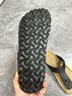 XGGC軟木拖鞋男夏季人字拖涼拖夾腳平底情侶大碼勃肯鞋女黑色荔枝紋43 曬單實(shí)拍圖