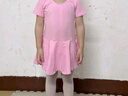 艾舞戈兒童舞蹈服女童芭蕾舞裙民族中國舞跳舞衣服幼兒練功考級服裝 粉色-短袖 130碼 身高110-120cm重38-48斤 曬單實拍圖