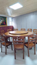 歆菲逸 中式實(shí)木餐桌椅組合家用圓桌餐桌酒店實(shí)木圓桌10-12人飯桌餐廳 1.8m 桌+12椅（配轉(zhuǎn)盤） 曬單實(shí)拍圖