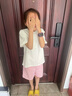 Teenie Weenie Kids【涼感】小熊童裝25夏男女童寶吸濕速干打底衫 象牙白 140 cm 曬單實(shí)拍圖