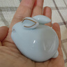 聚御瓷 青瓷玉兔茶寵擺件 茶桌擺件裝飾擺件茶具擺件工藝品茶室茶臺配件 青瓷小玉兔 曬單實拍圖