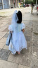 迪士尼艾愛莎公主裙子連衣裙女童新品連衣裙子兒女夏童裝夏季2025新款 曬單實拍圖