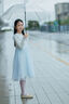 巴拉巴拉【商場(chǎng)同款】童裝兒童連衣裙女童2025秋冬新款針織網(wǎng)紗裙 藍色調00388 150 曬單實(shí)拍圖