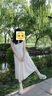 貞喜氣吊帶無(wú)袖背心連衣裙小個(gè)子新款女裝夏季海邊度假仙女沙灘裙 杏色 M 曬單實(shí)拍圖