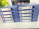 齊心（COMIX）10只A4檔案盒55mm粘扣文件盒加厚塑料資料盒憑證人事城建文件收納盒辦公財(cái)會(huì)用品藍(lán)色EA1002-10 曬單實(shí)拍圖