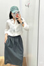 哈魯?shù)弦r衣女2025夏季新款寬松休閑百搭洋氣設(shè)計(jì)感純色簡約大氣純棉襯衣 白色 M (110-125斤） 曬單實(shí)拍圖