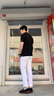 JASONWOOD官方正品高端品牌男裝短袖polo衫男士t恤夏季商務(wù)翻領(lǐng)刺繡上衣 高檔皮紅色（現(xiàn)貨速達(dá)） XL 【建議140-155斤】 曬單實(shí)拍圖
