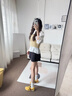 PIPH真皮德訓(xùn)鞋女2025春季新款厚底內(nèi)增高女鞋運(yùn)動(dòng)休閑板鞋軟底旅游鞋 黃色 35 (225mm) 曬單實(shí)拍圖