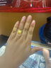中國黃金（CHINA GOLD）足金拉絲小方糖黃金耳釘女款耳環(huán)耳飾七夕情人節(jié)禮物送女友送老婆 小版小方糖》黃金耳釘2g 曬單實拍圖