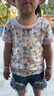 印品棉棉屋2件裝夏季日系中小兒童裝半袖上衣純全棉a類(lèi)女童寶寶短袖t恤外穿 純色粉紫花短袖2件裝 110 曬單實(shí)拍圖