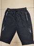 貓人（MiiOW）冰絲短褲男士夏季潮流薄款大碼速干七分褲健身運動(dòng)褲沙灘褲子男褲 曬單實(shí)拍圖