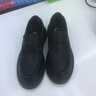 U7品牌男鞋2025年夏季新款鹿皮打孔軟底舒適休閑皮鞋男士真皮樂(lè)福鞋 黑色1818709 40 (250mm) 曬單實(shí)拍圖