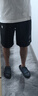 茵寶（Umbro）官方運(yùn)動(dòng)短褲復(fù)古百搭松緊帶夏季新款男款防潑水五分褲 凝眸黑 L 曬單實(shí)拍圖