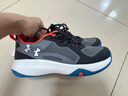 安德瑪（Under Armour）兒童運(yùn)動(dòng)鞋耐磨防滑低幫跑鞋男中大童鞋2421202 黑色 37.5碼  曬單實(shí)拍圖